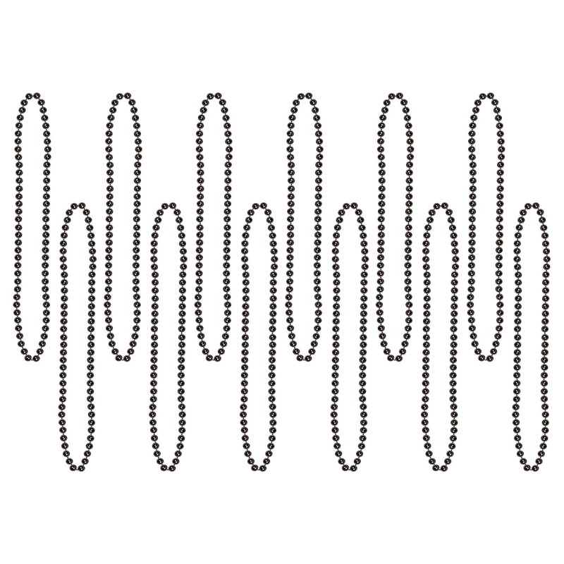 720 Pack Beistle Party Bead Necklaces black