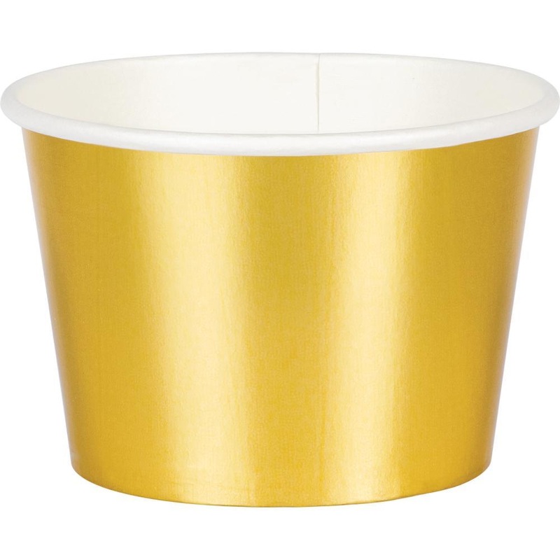 96 pc Bulk Gold Foil Treat Cups