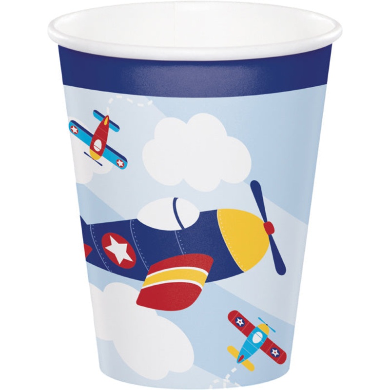 96 pc Bulk Toy Airplane 9 oz Cups