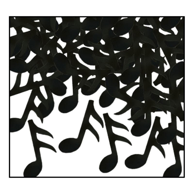 12 Pack Beistle Confetti Musical Notes Party Decoration - black (1 Oz per Pack)