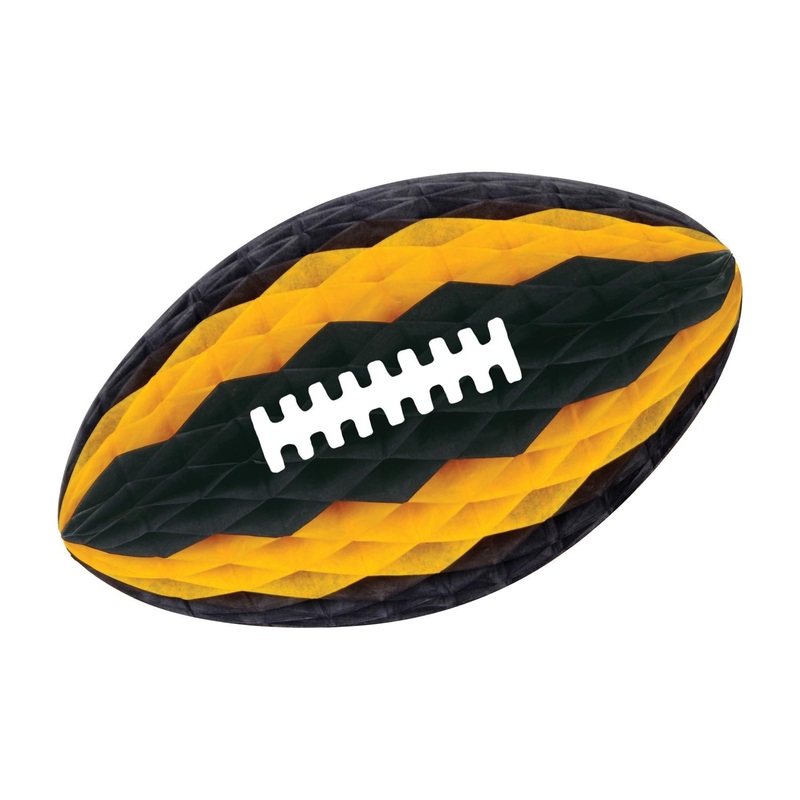 12 Pack Beistle Packaged Party Tissue Football with Laces