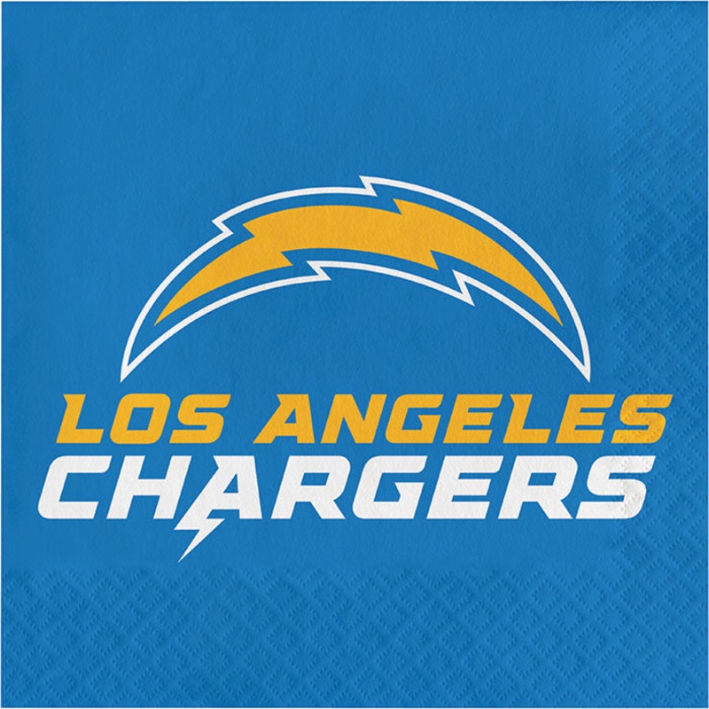 192 pc Bulk Los Angeles Chargers Luncheon Napkins