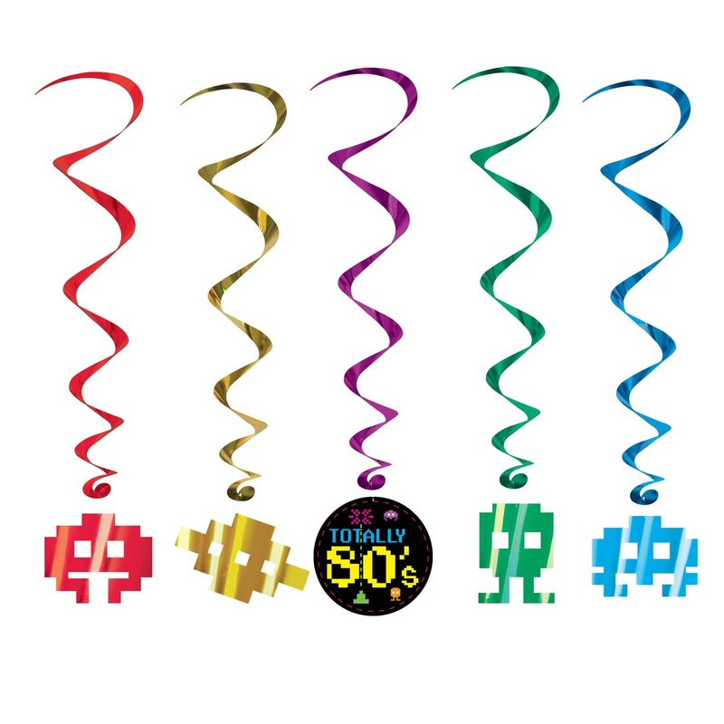 30 Piece Beistle 80's Party Whirls