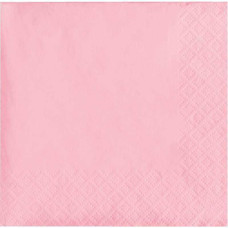 500 pc Bulk Classic Pink Beverage Napkins 3 ply