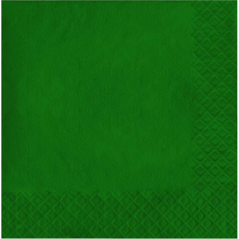 600 pc Bulk Hunter Green 2 Ply Luncheon Napkins