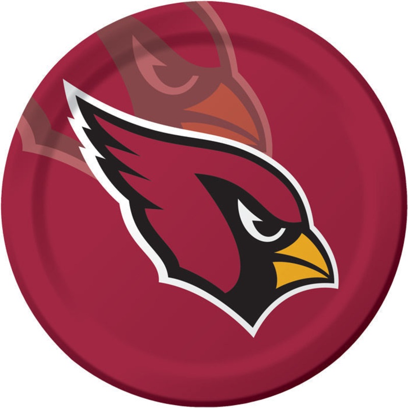 96 pc Bulk Arizona Cardinals Dinner Plates