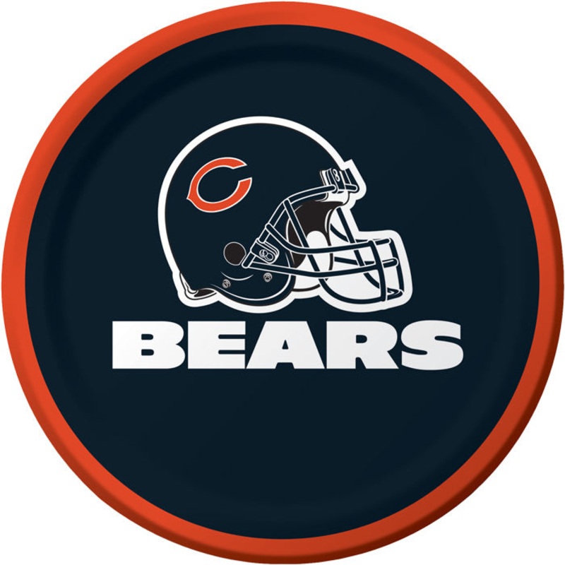 96 pc Bulk Chicago Bears Dessert Plates