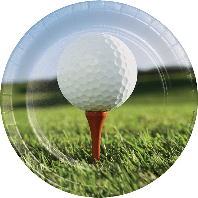 96 pc Bulk Golf Dinner Plates