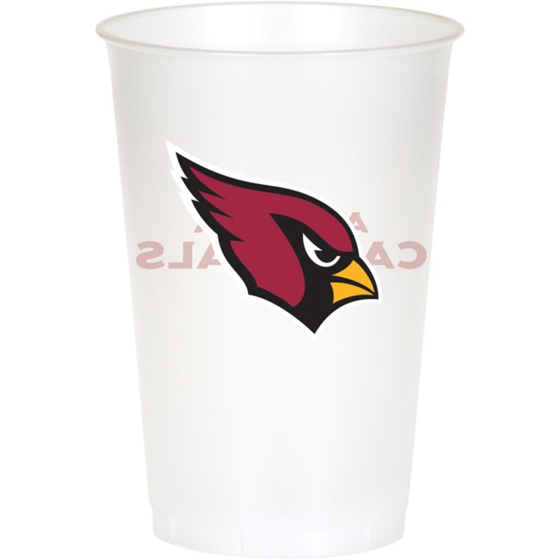 Arizona Cardinals 20 oz Plastic Cup (8/Pkg)