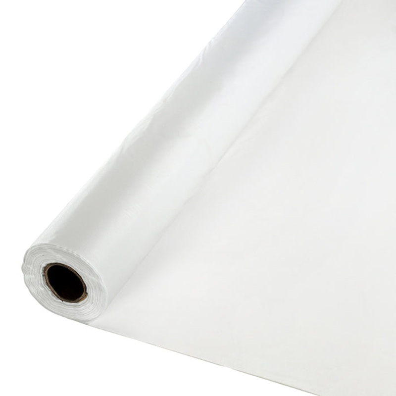 White Plastic Banquet Roll 40" X 250'